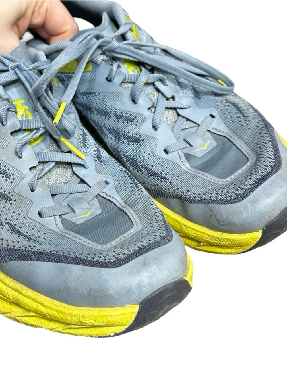 HOKA Men’s Speedgoat 5 Blue Green Sneakers Size 10.5D Workout Running Trail